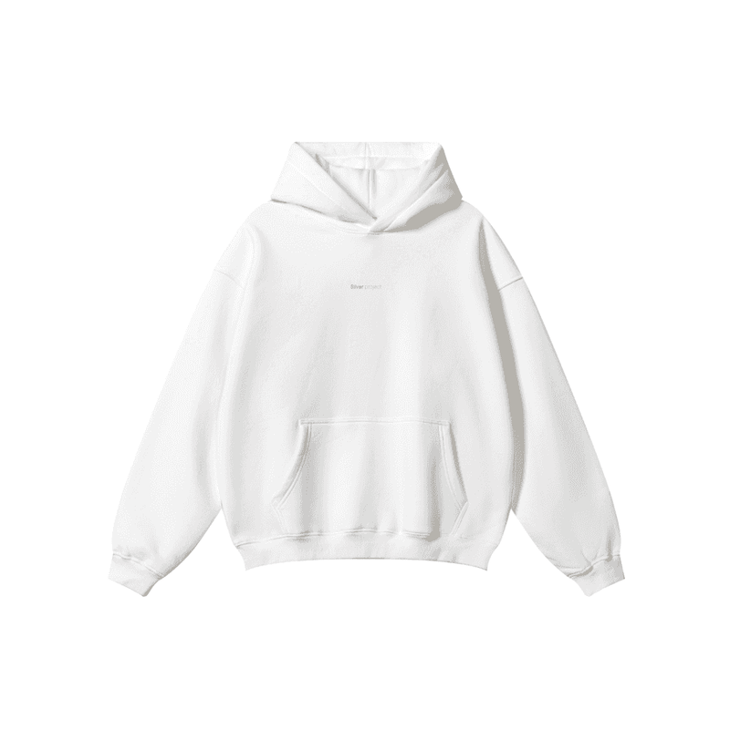 SUDADERA CON CAPUCHA OVERSIZE BLANCO MT 7:13